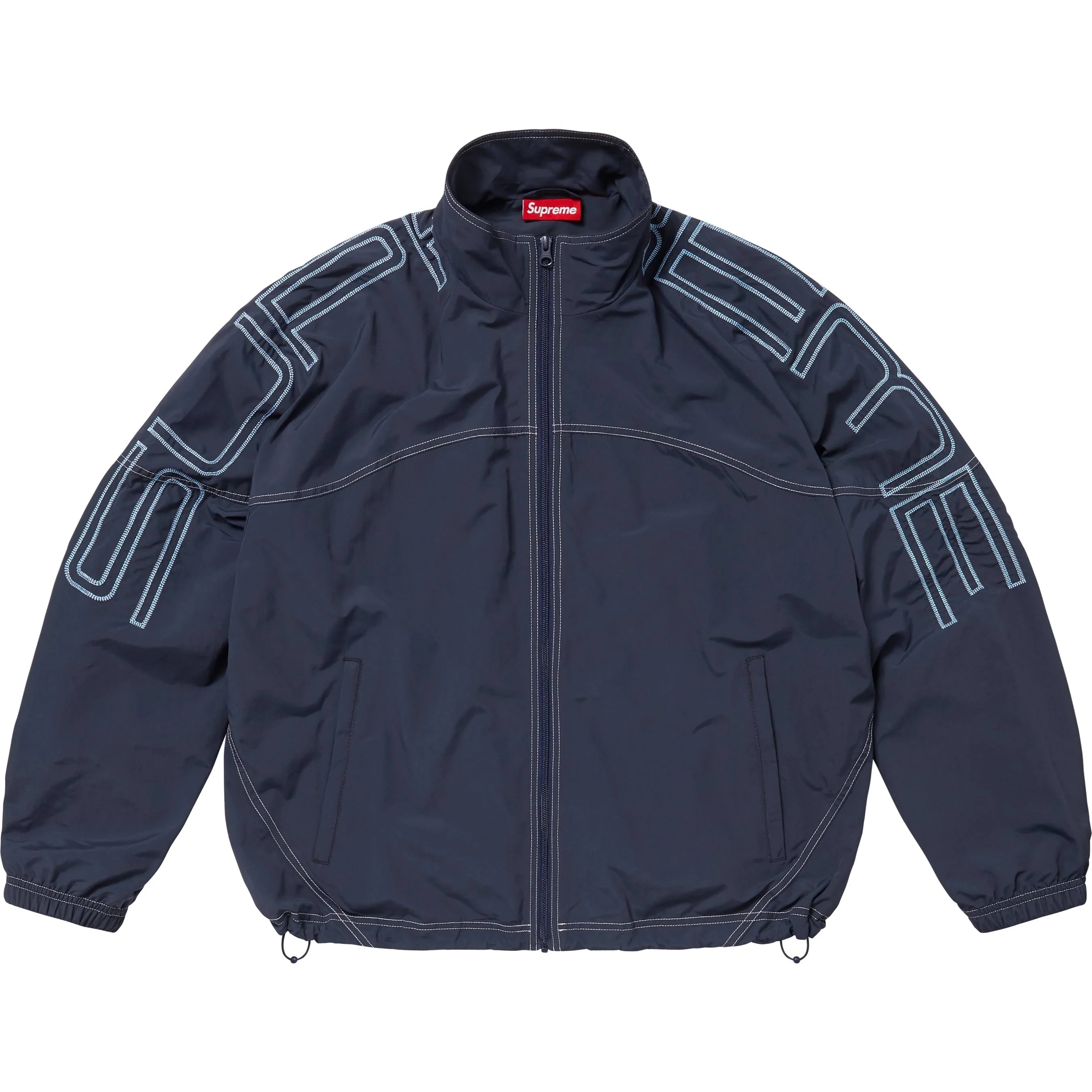 Spellout Embroidered Track Jacket view 8